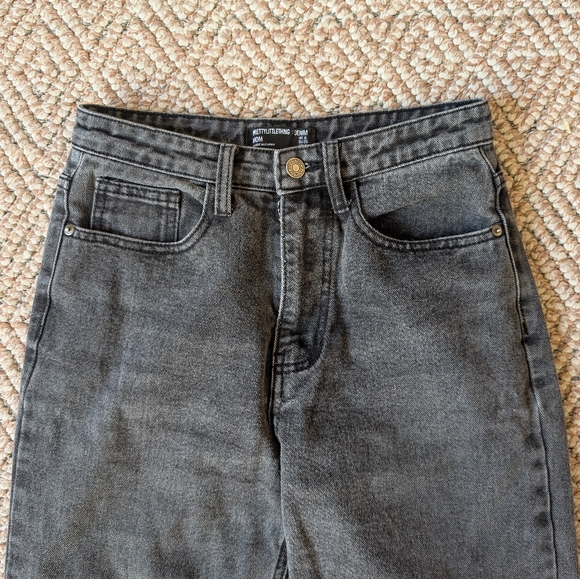 Pretty Little Thing Black Mom Jeans Size US 4 - Picture 2 of 4